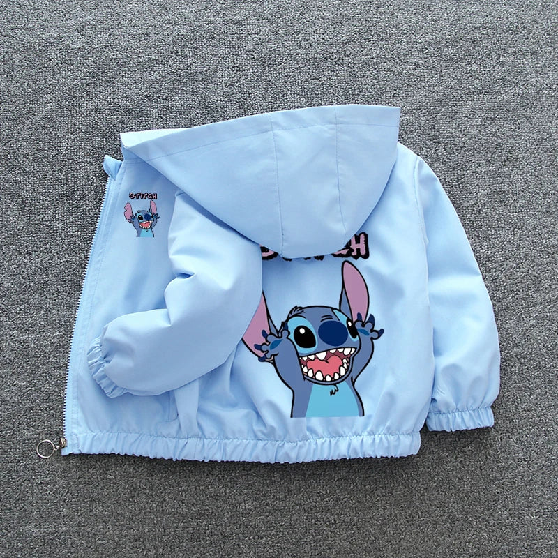 MINISO Lilo and Stitch Cartoon Hooded Jacket for Kids - Cyprus