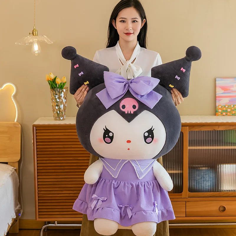 Büyük Boyut Peluş Kuromi Melody Cinnamoroll Oyuncak Yastığı 40cm - Kıbrıs