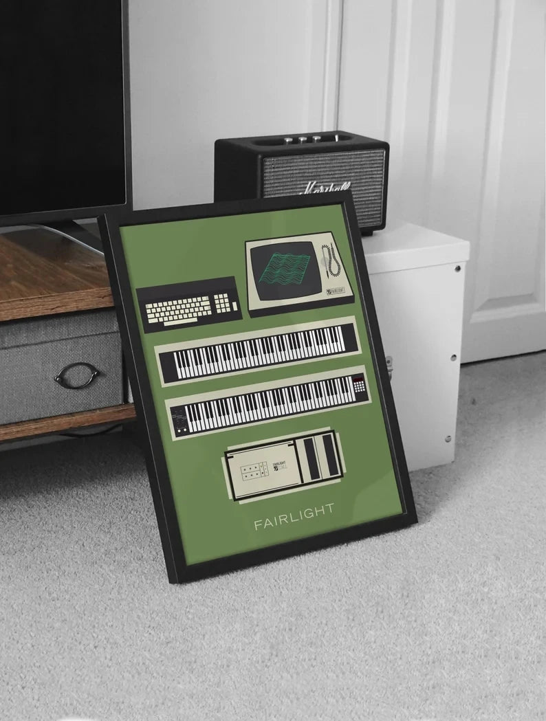 Moog Generations Art Print - Vintage Synth Home Studio Decor