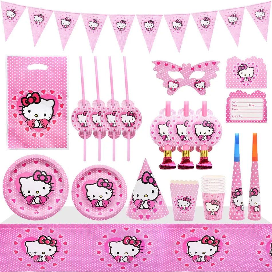 Miniso hello kitty anime anime πάρτι Κιτ διακόσμησης banner για τα γενέθλια των παιδιών