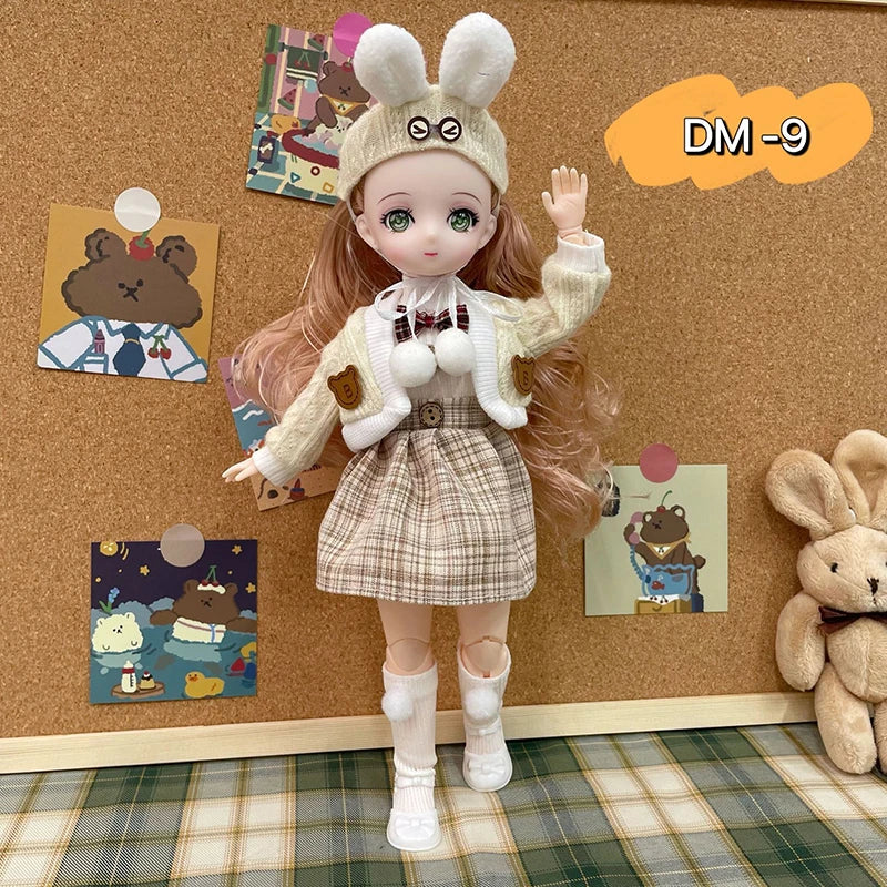 Bjd Dolls 30cm Anime Doll Full Set 1 6 Bjd 23 Joint Movable Body With InterCyprus