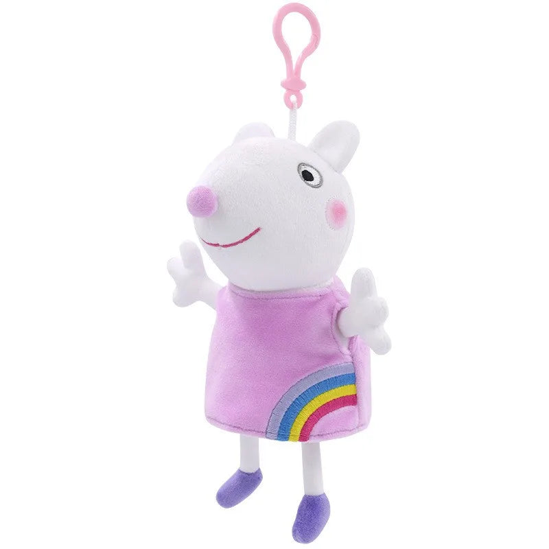🔵 Peppa Pig Plush Filled Keychain Doll Toy - George & Friends - Perfect for Gifts - Cyprus