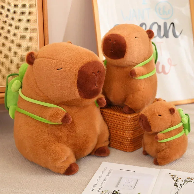 Capybara Plüschspielzeug mit Turtle Rucksack - Zypern