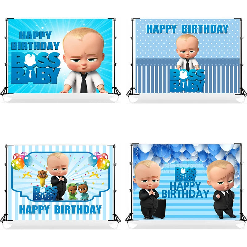 Boss Baby Theme Birthday Party Background Decoration - Cyprus