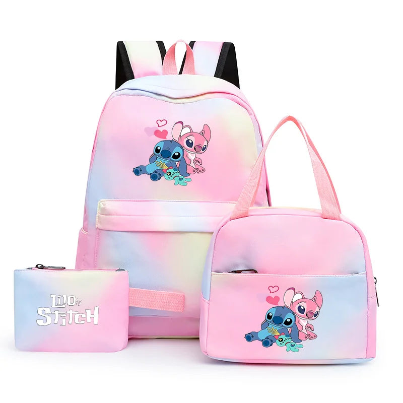 Lilo Stitch Backpack Set with Lunch Bag & Rucksack - Perfect for School and Adventures - Cyprus