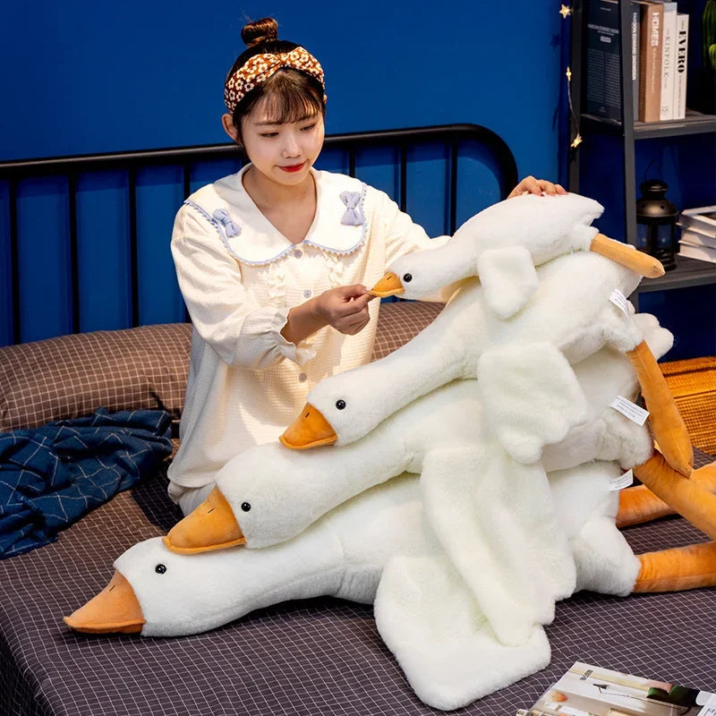 Giant White Goose Plush Toy Hugging Pillow - Cyprus