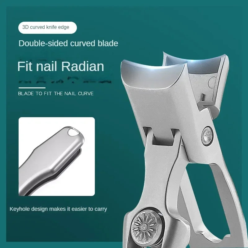 Dawndesslo Ultra Sharp Sharp Clippers - широкое открытие челюсти и анти -Splash Design