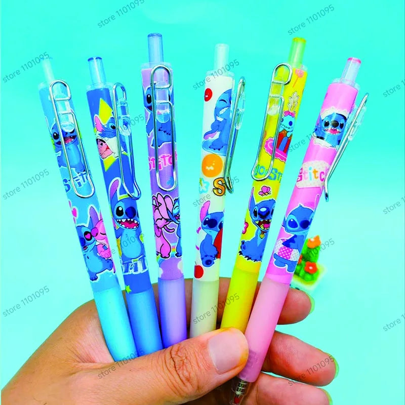 Kawaii Stitch Press Gel Pens 0.5mm Black Ink - Cyprus