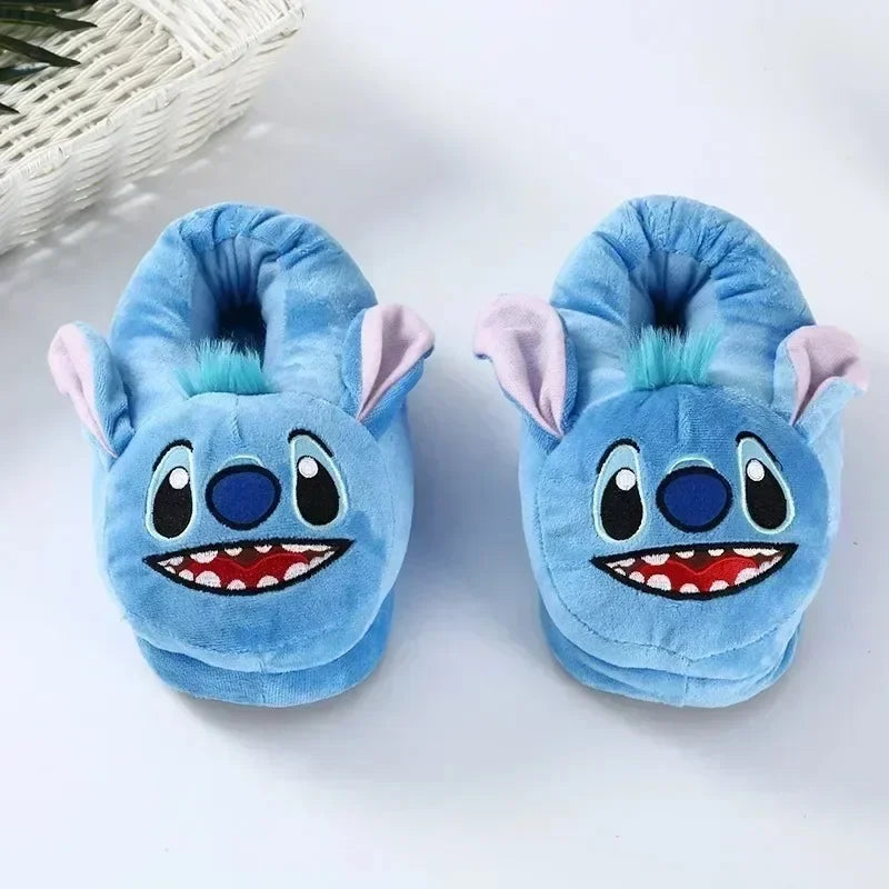 Disney Stitch Kadınlar ve kızlar için peluş kapalı terlik