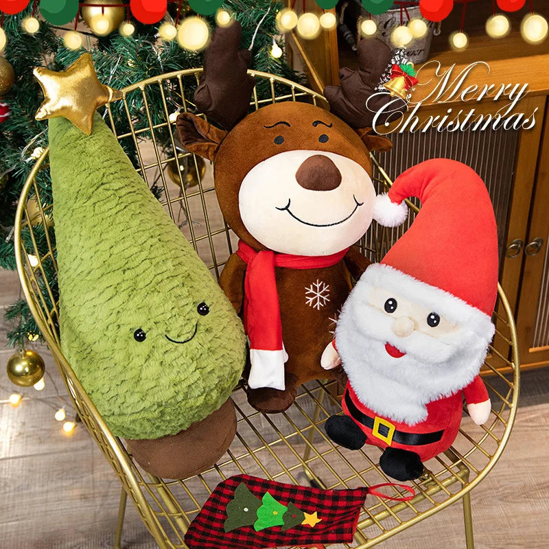 22cm Santa Claus Plush Toy - Αξιολάτρευτο διακόσμηση διακοπών για παιδιά - Κύπρος