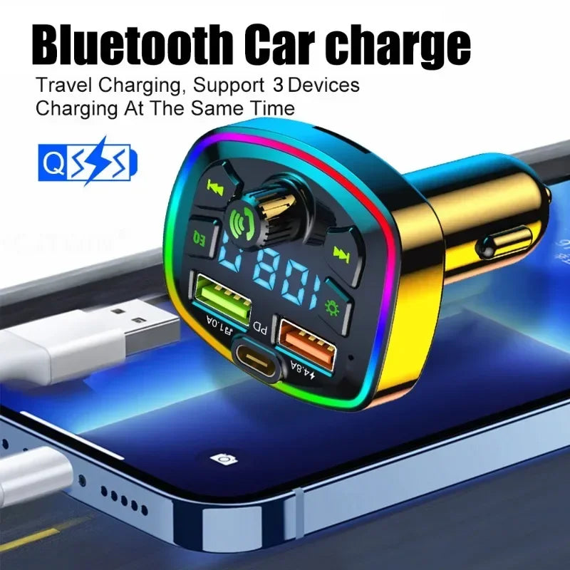 Bluetooth 5.0 Car MP3 Player with FM Transmitter 🚗