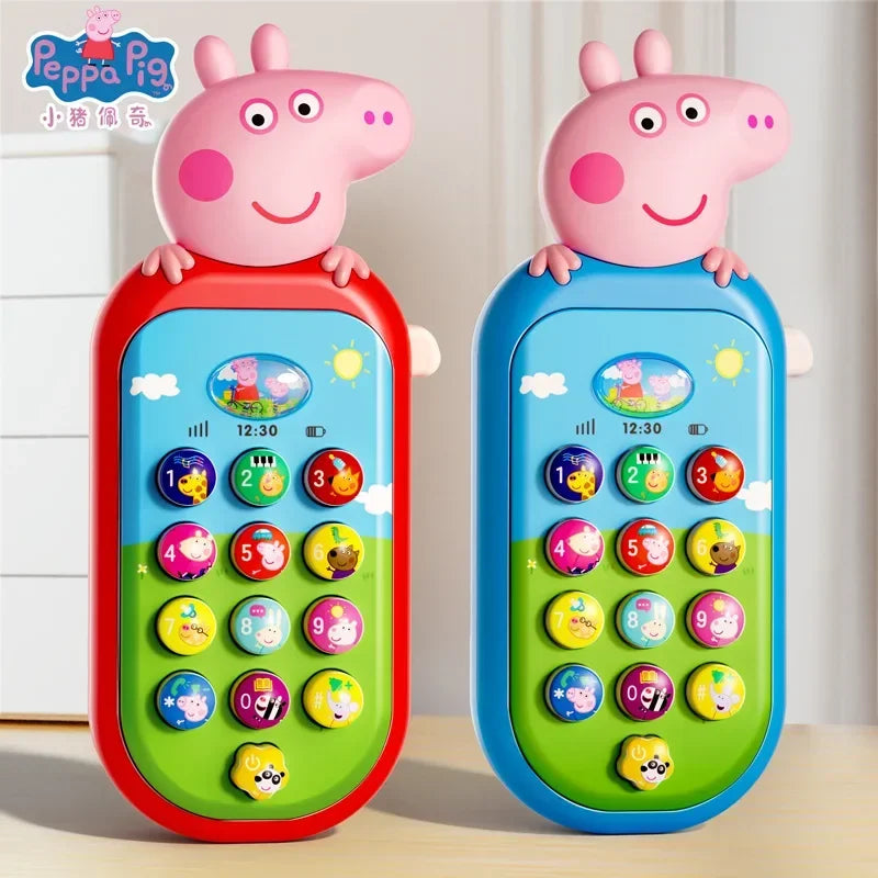 🔵 Peppa Pig Peggy Παιδικά παιχνίδια Τηλέφωνο μωρό παζλ Εκπαίδευση