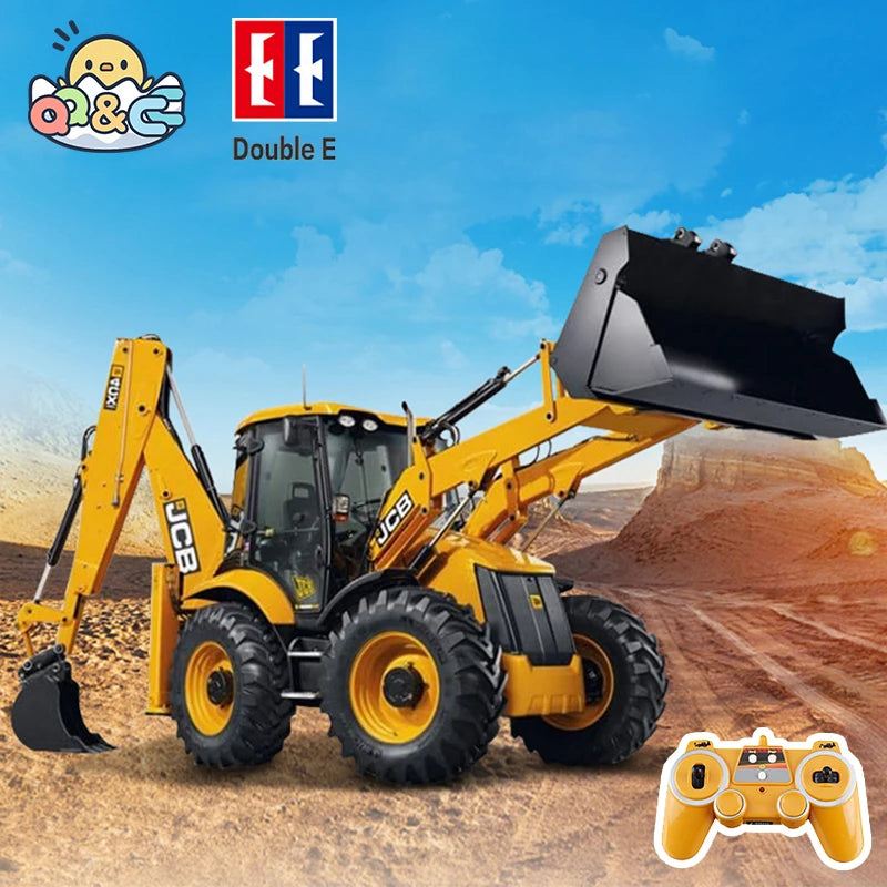 Double E E589 1:20 RC Backhoe chargeur avec excavateur et fonctions de chargeur