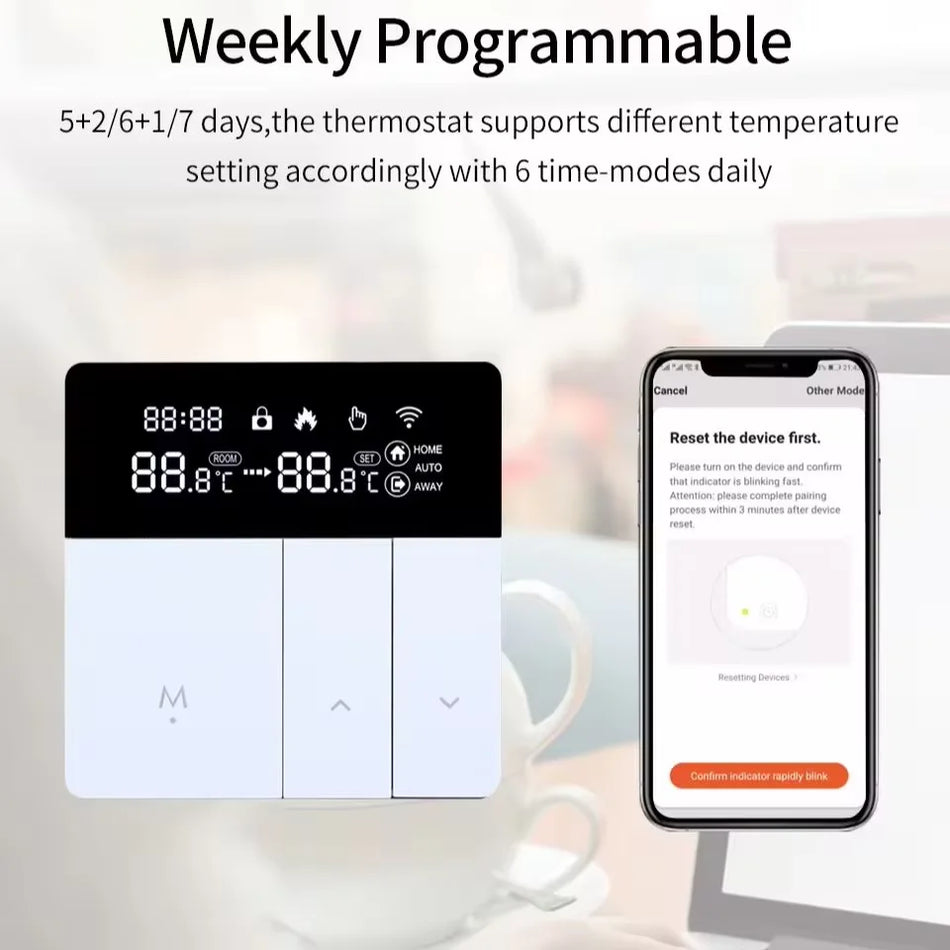 Smart Voice-Controlled Heating Thermostat with LCD Display