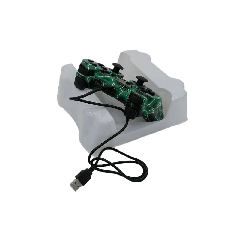 Controller Gamepad Wireless pentru PlayStation 3 cu Vibrație Duală și Bluetooth 