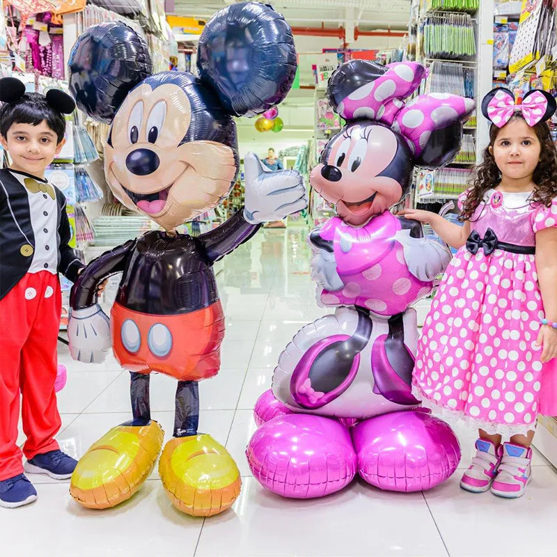 🔵 Mickey Minnie Disney Cartoon Theme Foil Balloon Baby Shower Decoration - Cyprus