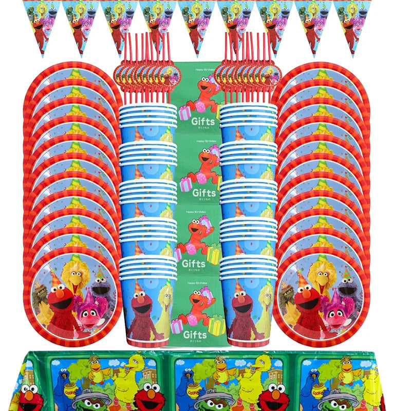 Sesame Street Party Decoration Tableware Set - Cyprus