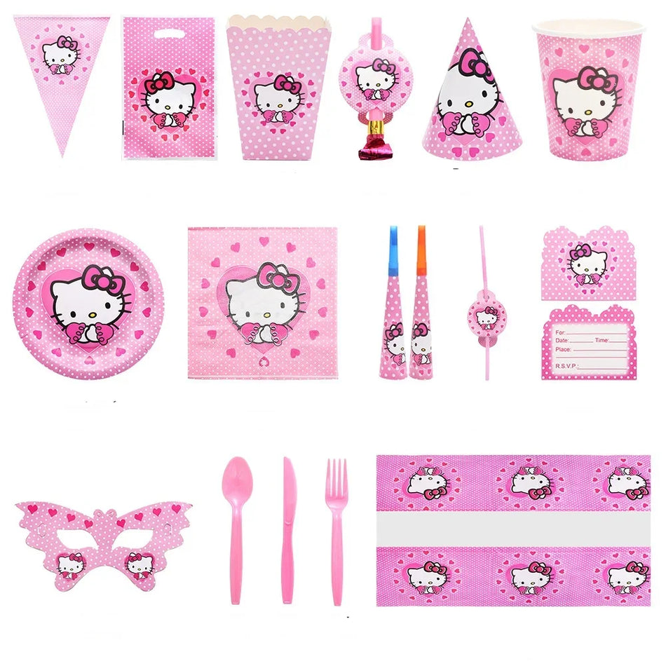 Miniso hello kitty anime anime πάρτι Κιτ διακόσμησης banner για τα γενέθλια των παιδιών