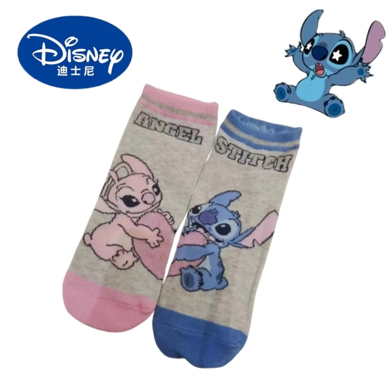 Disney Lilo & Stitch Short Sock Multi-Color Adult Cartoon Boat Sock - Cyprus
