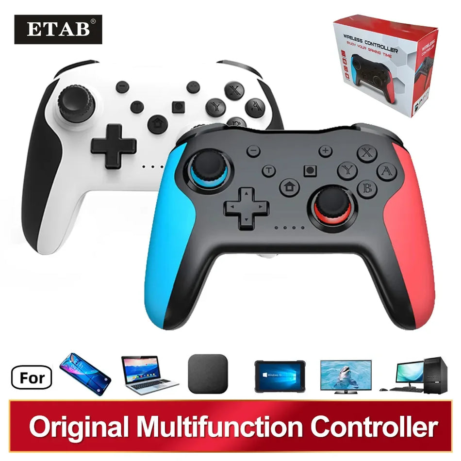 Original Wireless Controller BT für Nintendo Switch Pro PC PS3 TV-Box Joystick Gamepad NFC Professionelles Verzögerungsfreies Gamepad