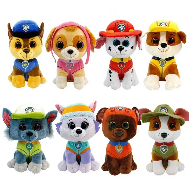 15cm TY Beanie Plush Dog Toys - Skye, Rocky, Tracker, Marshall & Zuma