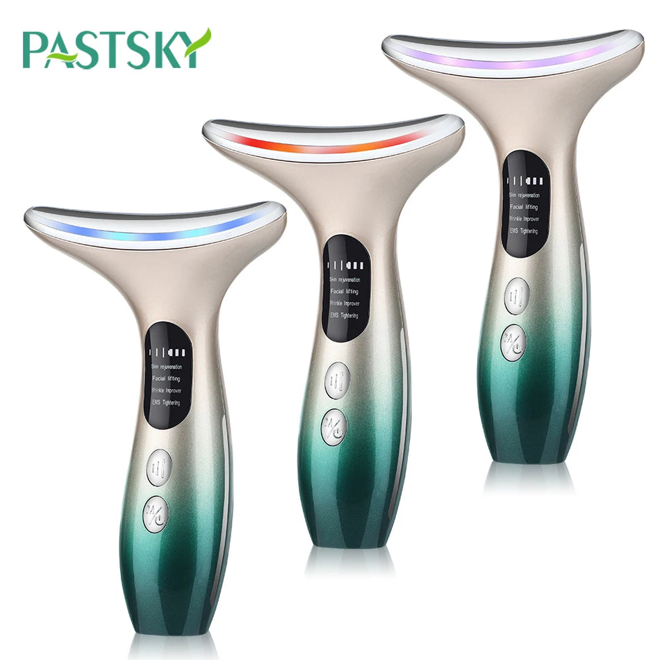 PASTSKY EMS مدلك تجميل الرقبة والوجه مع العلاج بالفوتون LED - قبرص