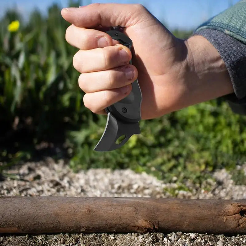 Schlüsselbund -Taschenmesser Little Carabiner Messer Überlebensausrüstung Selbstverteidigungswerkzeuge Taschenmesser Klappern für Camping Wandern