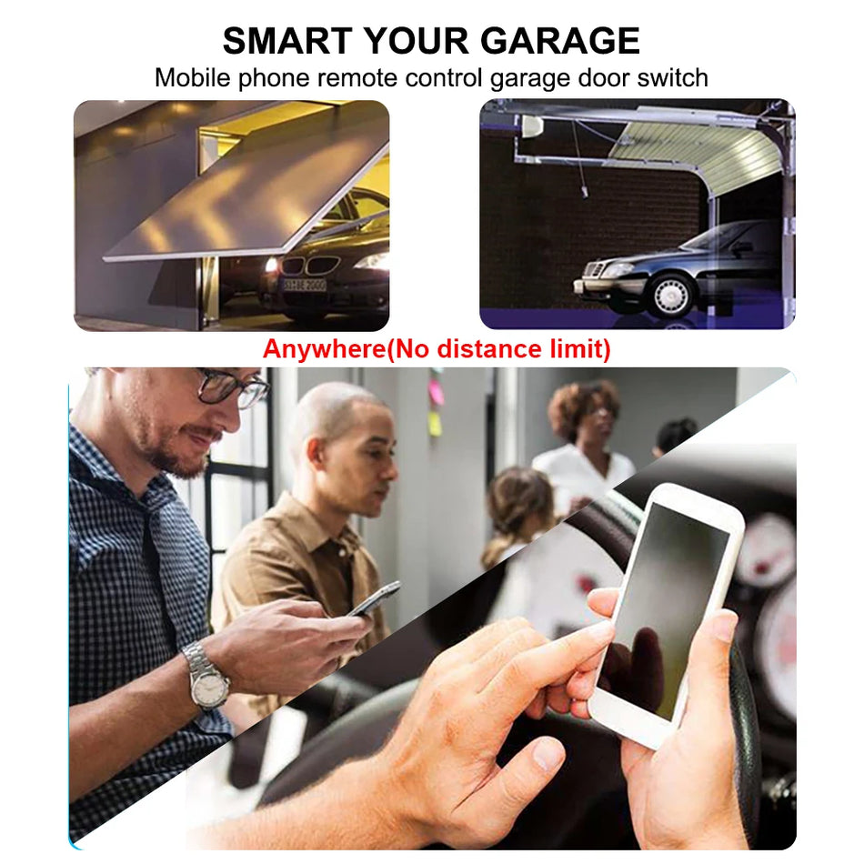 WIFI Garage Gate Door Opener Controller Tuya SmartLife App Remote Control Smart Switch On Off Relay 12V Module Alexa Google Home