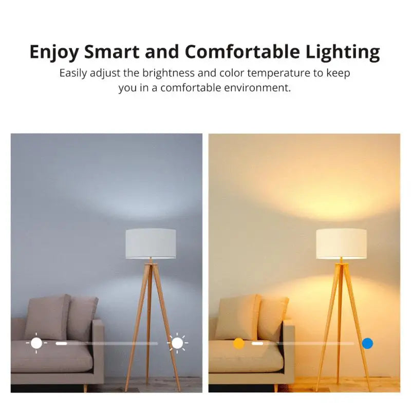 Sonoff Smart Light Light Bump A19 A60 E26 E27 Dimmable Lamp Wi -Fi ESP32 Smart Home Работа с Alexa Google Home Yandex Alice Smartthings