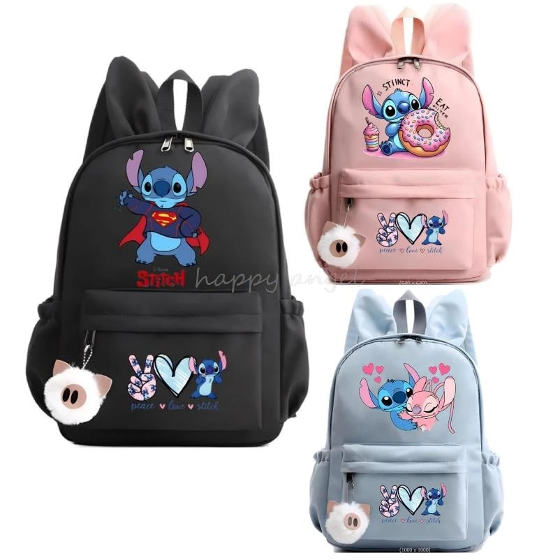 Hot Lilo Stitch Casual Backpack for Kids - Cyprus