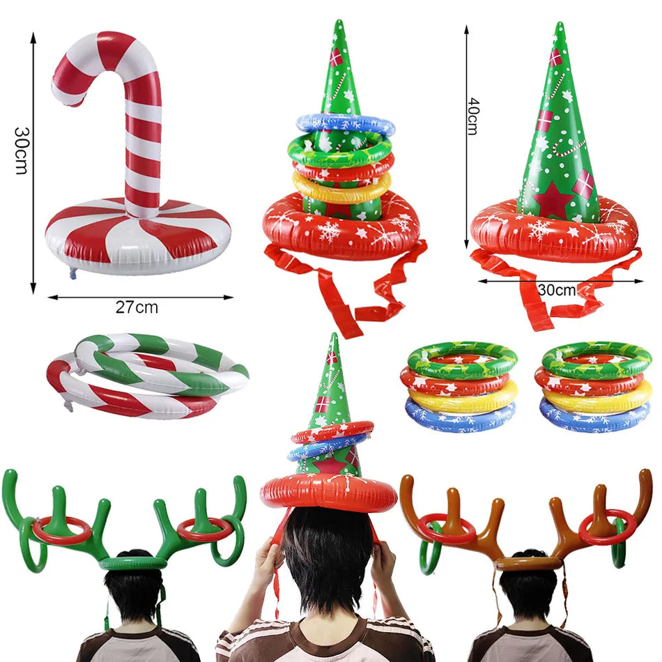 Christmas Inflatable Reindeer Antler Ring Toss Game - Cyprus