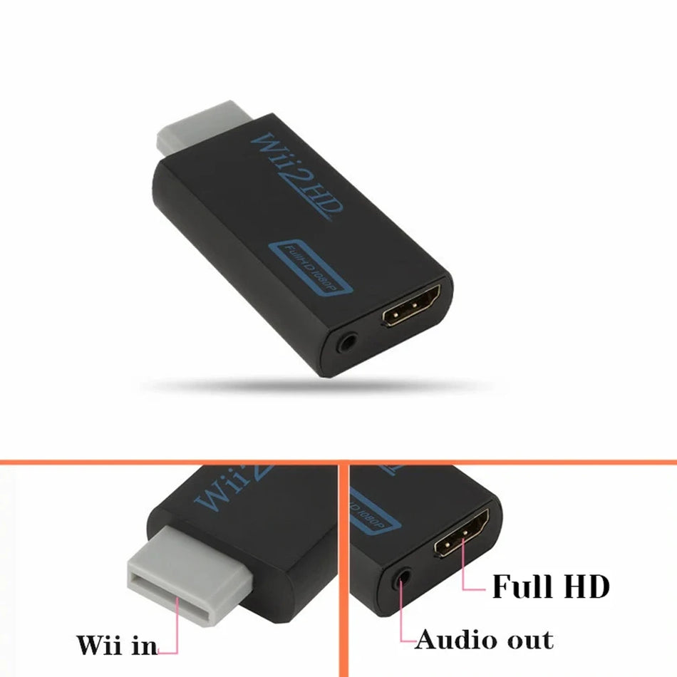 Tegcame Wii - HDMI Dönüştürücü Adaptör - Tam HD 1080P/720P - Kıbrıs