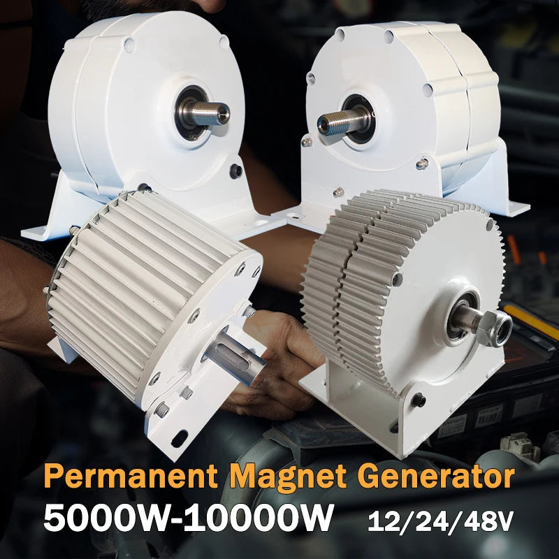 FLTXNY Gearless Permanent Magnet Wind Power Generator - Low Speed 500RPM (5KW-12KW, 12V/24V/48V)