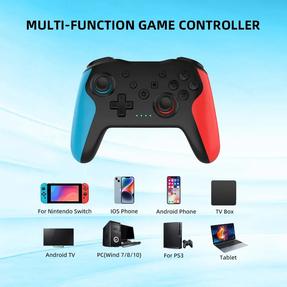 Original Wireless Controller BT für Nintendo Switch Pro PC PS3 TV-Box Joystick Gamepad NFC Professionelles Verzögerungsfreies Gamepad