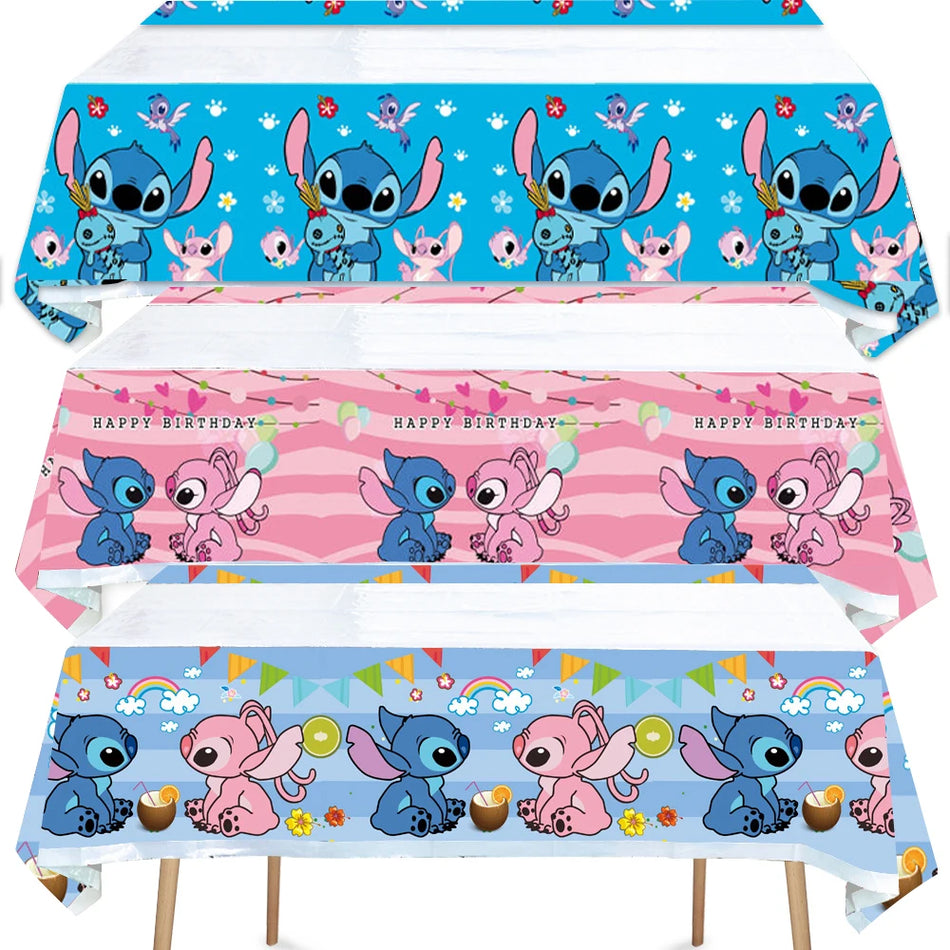 🔵 Disney Stitch Angel Plastic Tablecloth 108*180 cm - Κύπρος
