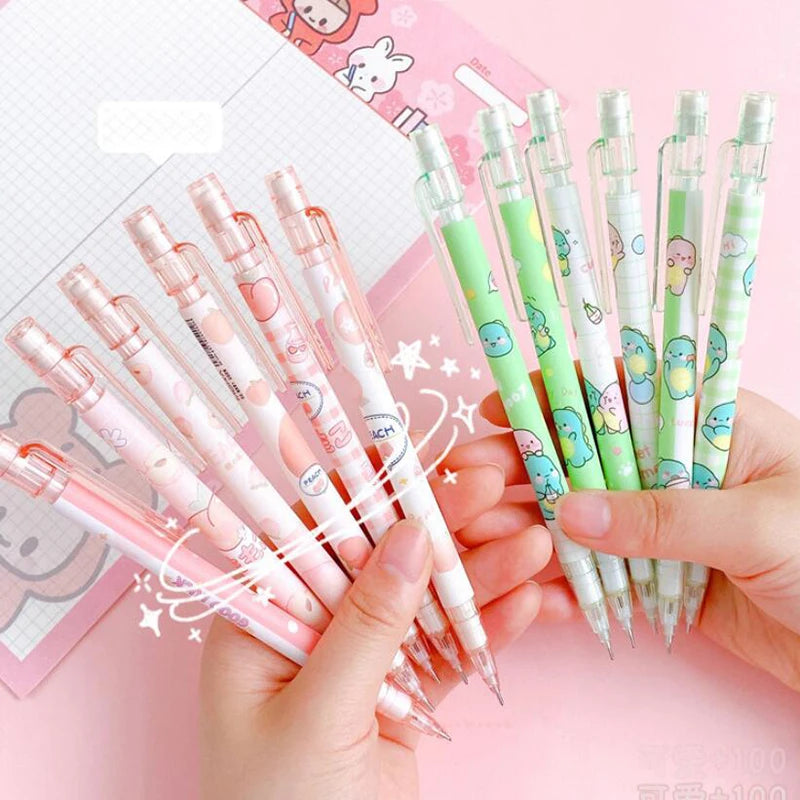 Kawaii 0.5mm Mechanical Pencils with Erasers - Pack of 6 - Cyprus