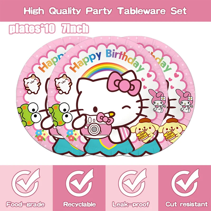 Hello Kitty Doğum Günü Partisi Malzemeleri Seti - Kıbrıs