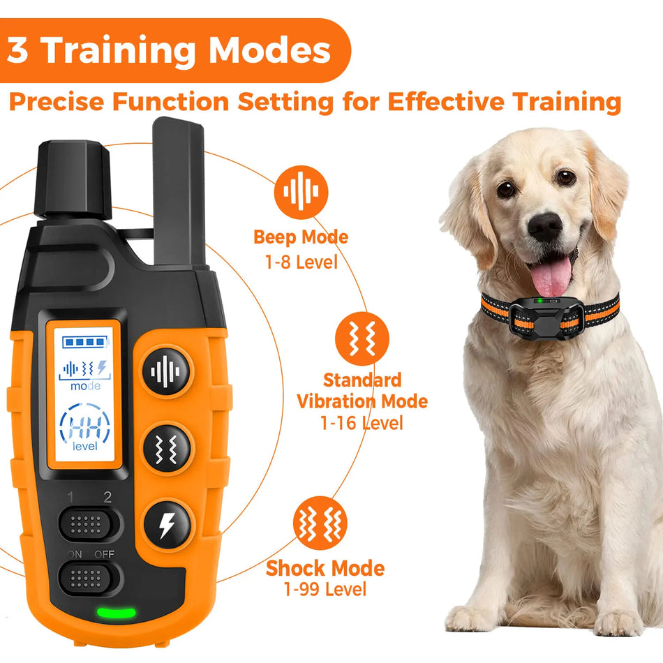 WXRPET Waterproof Electric Dog Training Collar with Remote Control