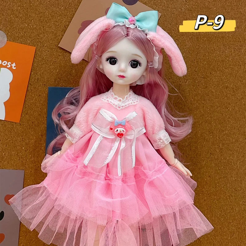 12 ίντσες 30 cm bjd anime κούκλα παιδιά κορίτσια 4 έως 16 χρόνια κούκλα αξεσουάρ φούστα καπέλο headdress με ρούχα ντύνονται DIY παιχνίδια