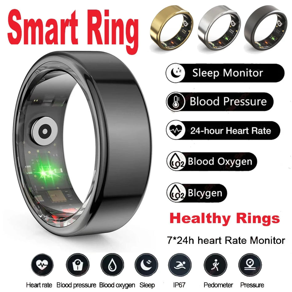 COTAUL Smart Ring: Military Grade Fitness Tracker with Heart and Sleep Monitoring