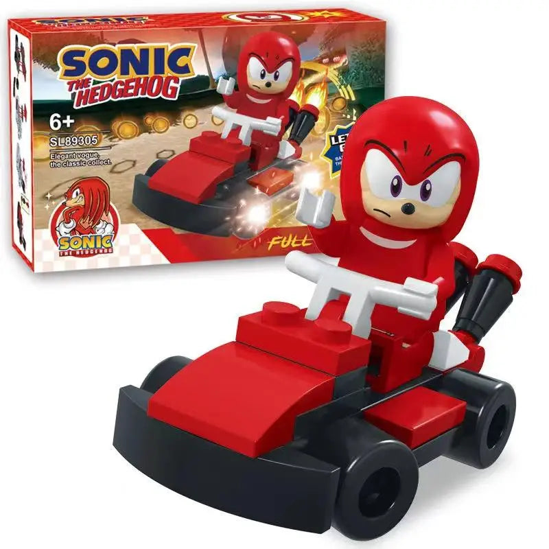 🔵 Sonic the Hedgehog Cycle Racing Bina Taşları Model Seti - Çocuklar ve Yetişkinler İçin Eğitim Oyunu - Küçük Parçacıklar - İkinci Baskı - Kıbrıs
