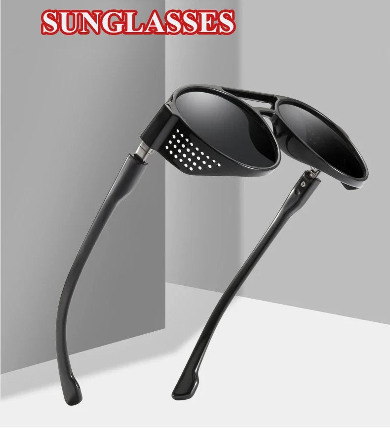 Κλασικοί άνδρες Punk Sun Glasses Vintage UV400 Sun Protection Glases για άνδρες που οδηγούν τρέχοντας αθλητικά αντι-γυαλιά υπαίθρια γυαλιά