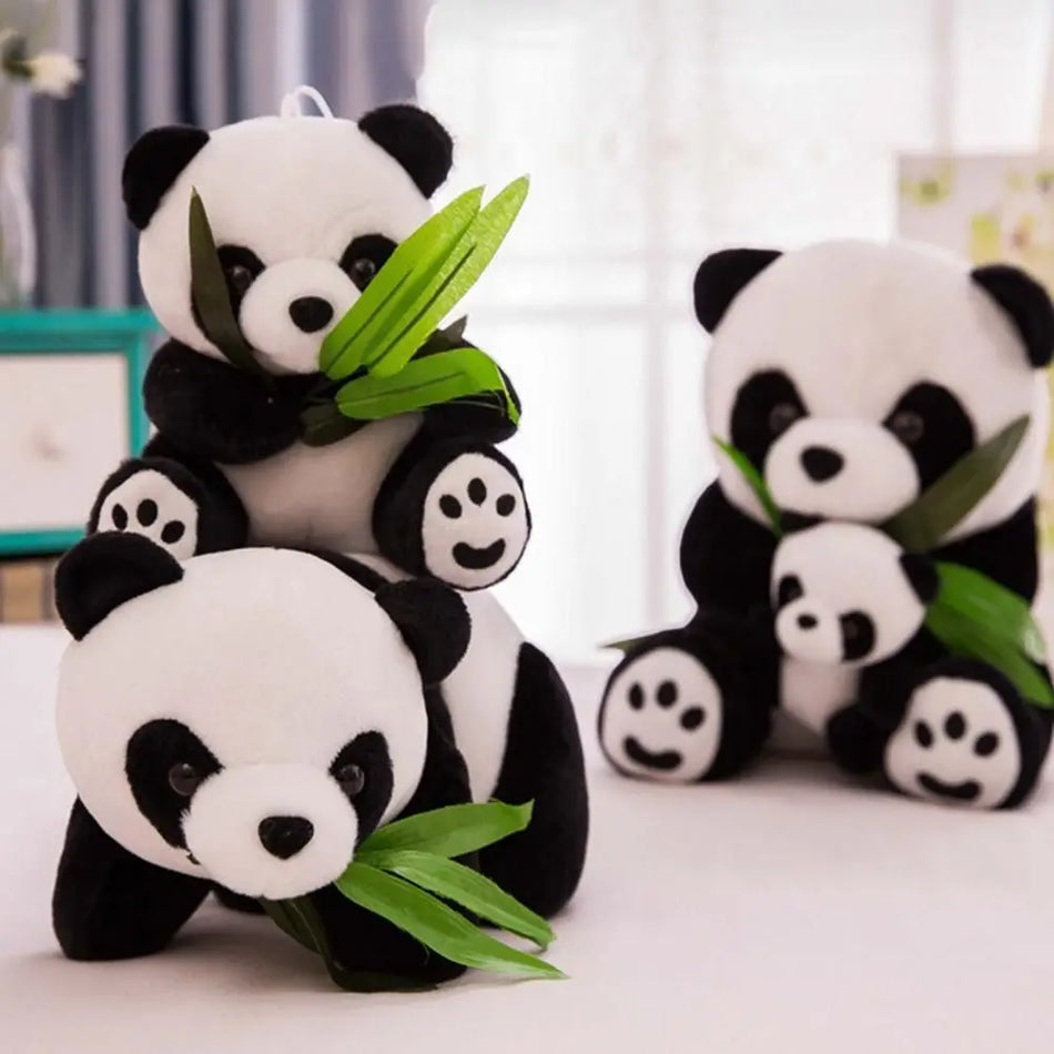 Super Cute Kneeling and Sitting Plush Panda Toy - Cyprus