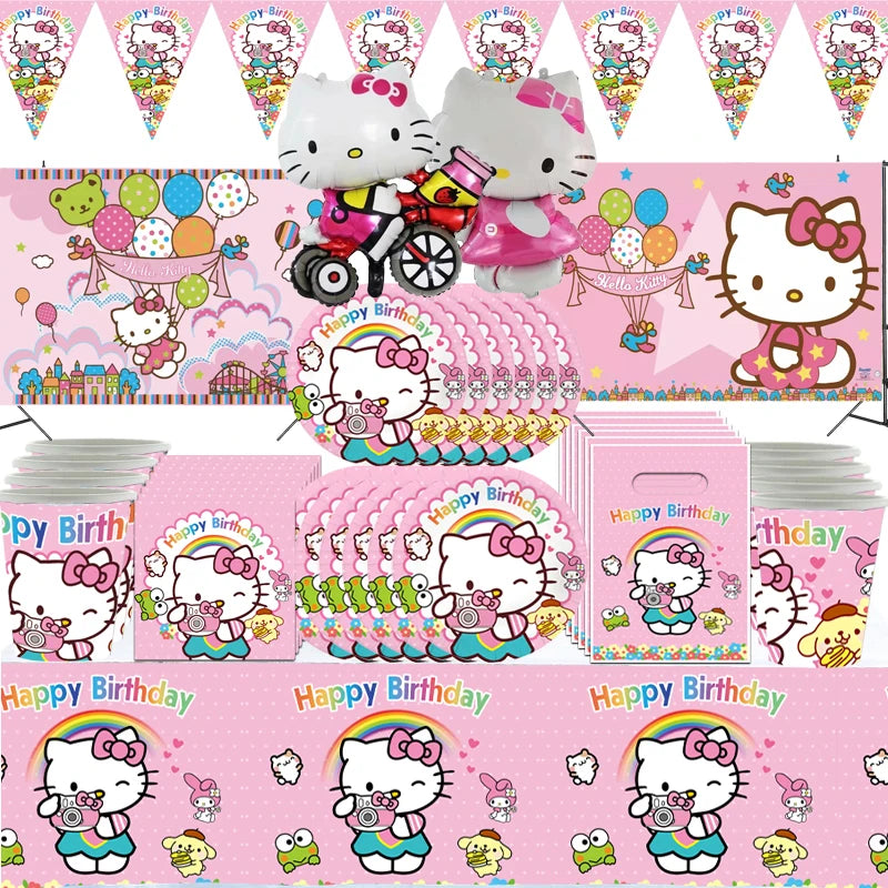 Hello Kitty Pink Party Supplies Set - Cyprus