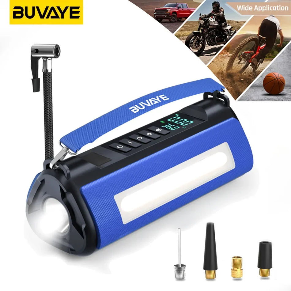 BUVAYE Portable Multi-Function Car Air Pump with Inflatable Lighting - Cyprus