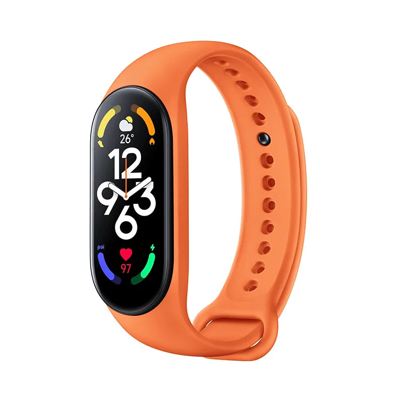 Orijinal Xiaomi Mijia Smart Resmi Strap Band 7 Bilek Bant Silikon Xiaomi Mi Smart Band 7 için Değiştirilebilir Kayış