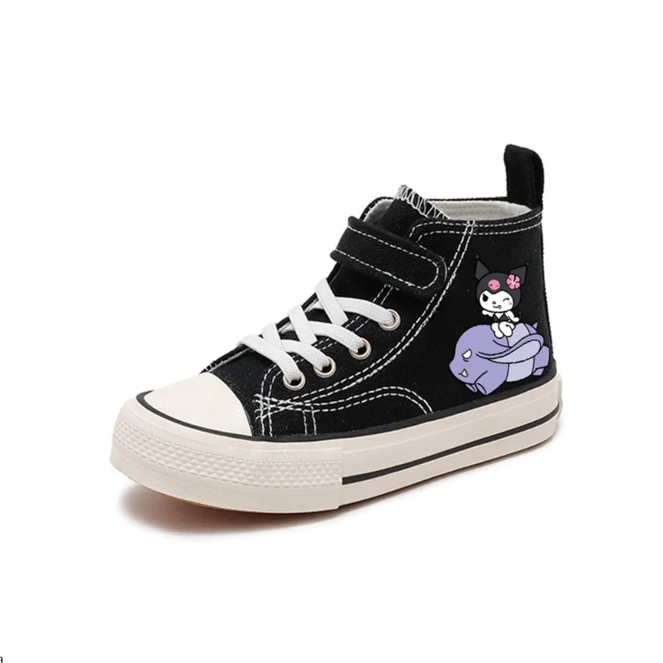 Kuromi High-Top Canvas Sneakers for Kids