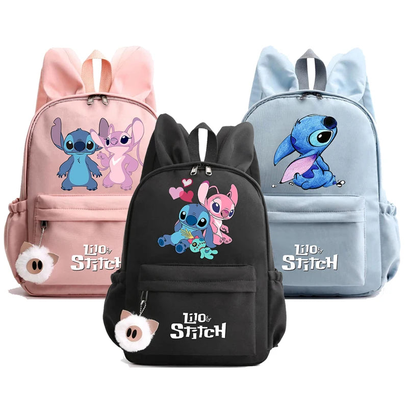 حقيبة الظهر المدرسية Lilo & Stitch حقيبة السفر Mochila - قبرص