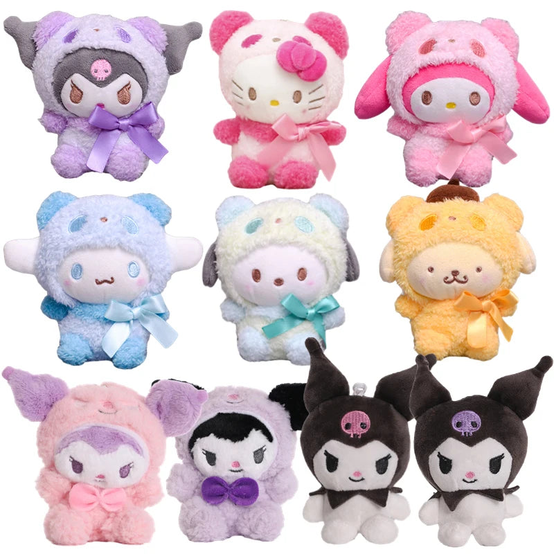 12cm Sanrio Plush Toy - Kawali Kuromi, Hello Kitty, Melody & Cinnamoroll