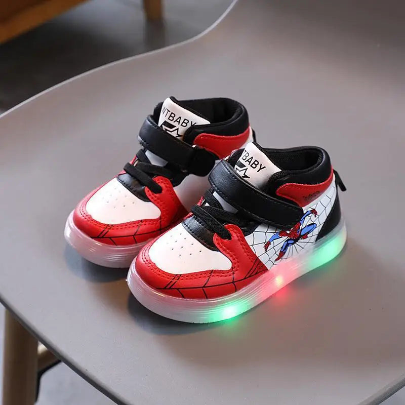 MINISO Spiderman LED Light Sneakers for Kids